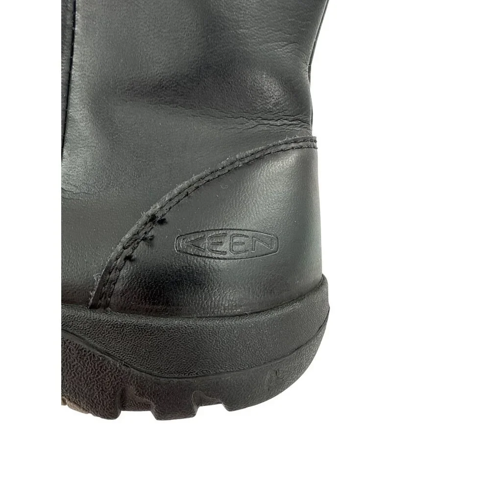 Keen Bern Girls Size 1 Waterproof Leather Knee-High Boots Zipper & Buckle